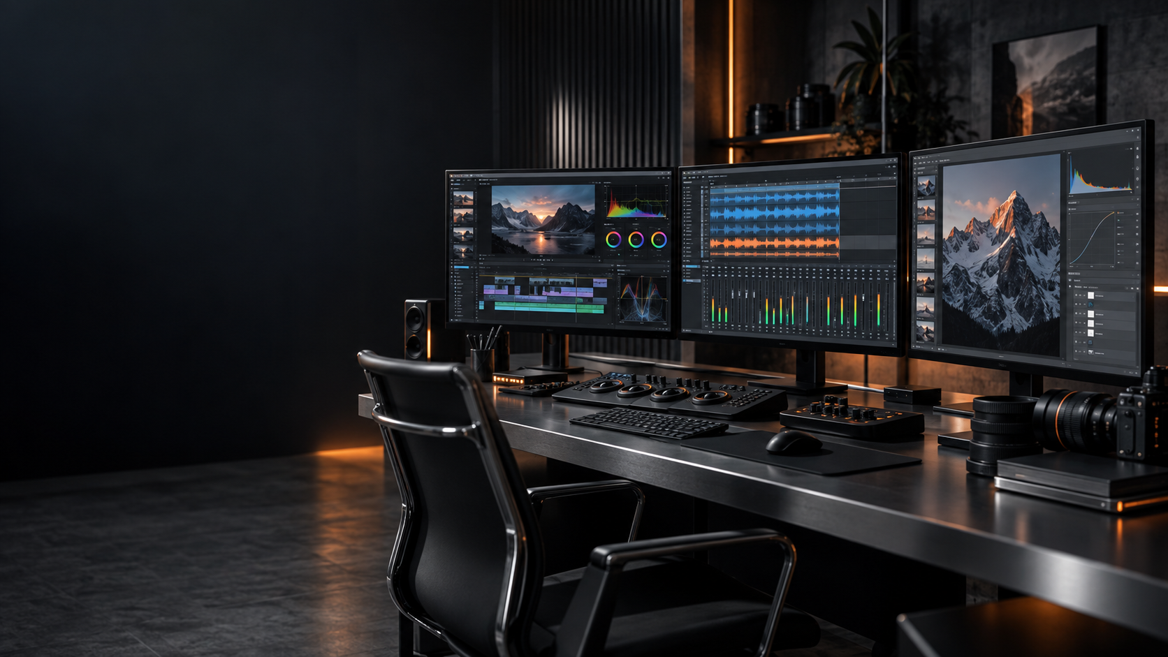 Remote social media video production and post-production studio